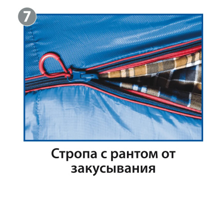 Спальник BTrace Broad 0C/-15C (Зеленый/Клетчатый, 195*35*100 см, LZ)